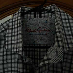 Robert Graham Monochrome Plaid Shirt